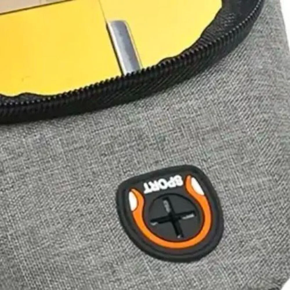 NWT SPORTS One Shoulder Sling Slant Cross Chest Men Women Unisex Grey Orange Bag